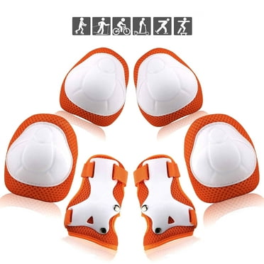 Kids Youth Knee Pad Elbow Pads Guards Protective Gear Set for Roller Skates Cycling BMX Bike Skateboard Inline Skatings Scooter Riding Sports