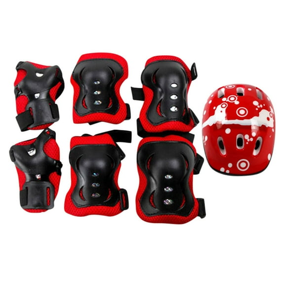 Kids/Youth Knee Pads and Elbow Pads Set for Kids 3-14 Years Boys Girls Protective Gear Set Adjustable Knee Pads, Elbow Pads, Wrist Guards Skateboard Skating Skiing Cycling Biking Running Scooter