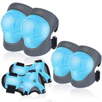 BOSONER Basic Kids Protective Gear: Kids Knee Pads and Elbow Pads with Wrist Guards Set for 3-15 Years - Design for Roller Skates, Cycling, BMX Bike, Skateboard, Inline Skating, Scooter Riding Sports
