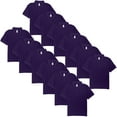thumbnail image 1 of Kids Youth Short Sleeve Polo Golf Shirt Back to School Uniform Boys and Girls X-Large Purple (Pack of 12), 1 of 1
