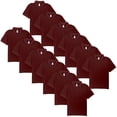 thumbnail image 1 of Kids Youth Short Sleeve Polo Golf Shirt Back to School Uniform Boys and Girls X-Small Maroon (Pack of 12), 1 of 1