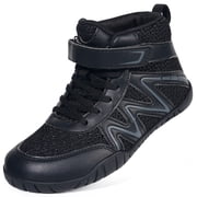 Kids Youth Wrestling Boxing Shoes for Boys Girls,Pure Black,7 Y