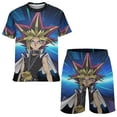 thumbnail image 1 of Kids Yu-Gi-Oh Short Sleeve T-Shirt And Shorts Outfit Set Athletic Mesh Shorts Set for Boys, 1 of 7