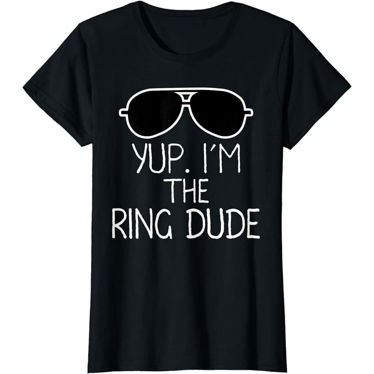 Kids Yup I'm The Ring Dude Shirt Funny Boys Wedding Bearer Kids Yup I'm The Ring Dude Shirt Funny Boys Wedding Bearer