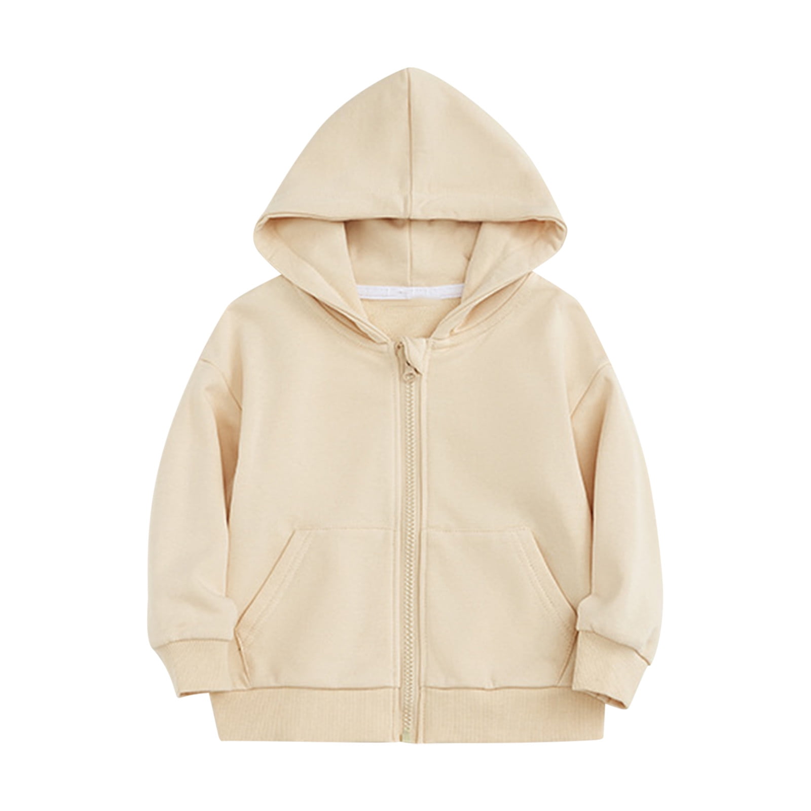Kid Boy Girl Casual Jacket Hooded  Double-sided Zipper Coats