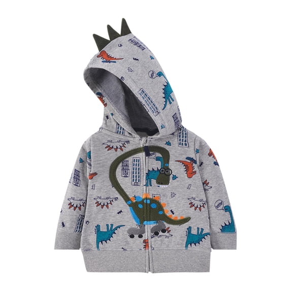 Kids Zip Up Hoodies Girls Boys Fleece Spring Pullover with Pocket Oversized Cotton Long Sleeve Tops Round Neck Basic Cottons Fleece Lined Cute Funny Print Sweatshirt Tops Sportswear
