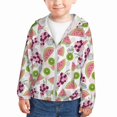 Kids Zip Up Hoodie for Boys Girls Toddler Cute Grape Watermelon