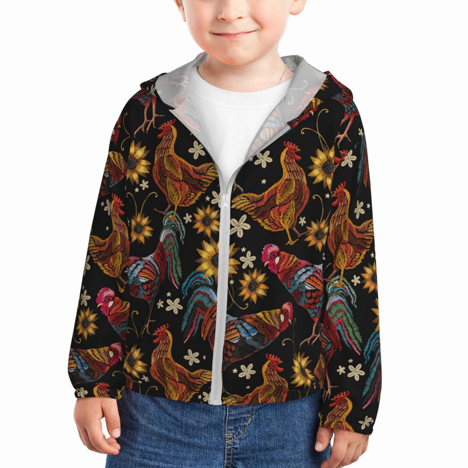 Kids zip hoodie in seasonal colors main image 1