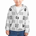 thumbnail image 1 of Kids Zip Up Hoodie for Boys Girls Toddler - Math algorithm Print Lightweight Long Sleeve 3T Boys Girl Clothes, Sun Protection Windproof Jackets Hoodie Sweatshirt, 1 of 7