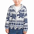 Kids Zip Up Hoodie for Boys Girls Toddler Sea Underwater Turtles