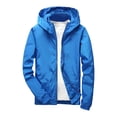 thumbnail image 1 of Kids Zip Up Hoodie Boys Girls Waterproof Rain Jacket Lightweight soft lining Kids Windbreaker Hooded Coat Easy to Fold, 1 of 6