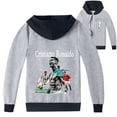 thumbnail image 1 of Kids Zipper Fashion Hooded Outerwear Jacket Sweatshirt Cristiano Ronaldo Hoodies Boys Outwear, 1 of 6
