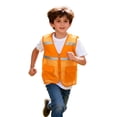 thumbnail image 1 of Kids Zipper Up Mesh HI VIS Reflective Vests Boys Girls Safety Vest Reflective High Visibility Vest with Pockets for Cycling Skiing, 1 of 6