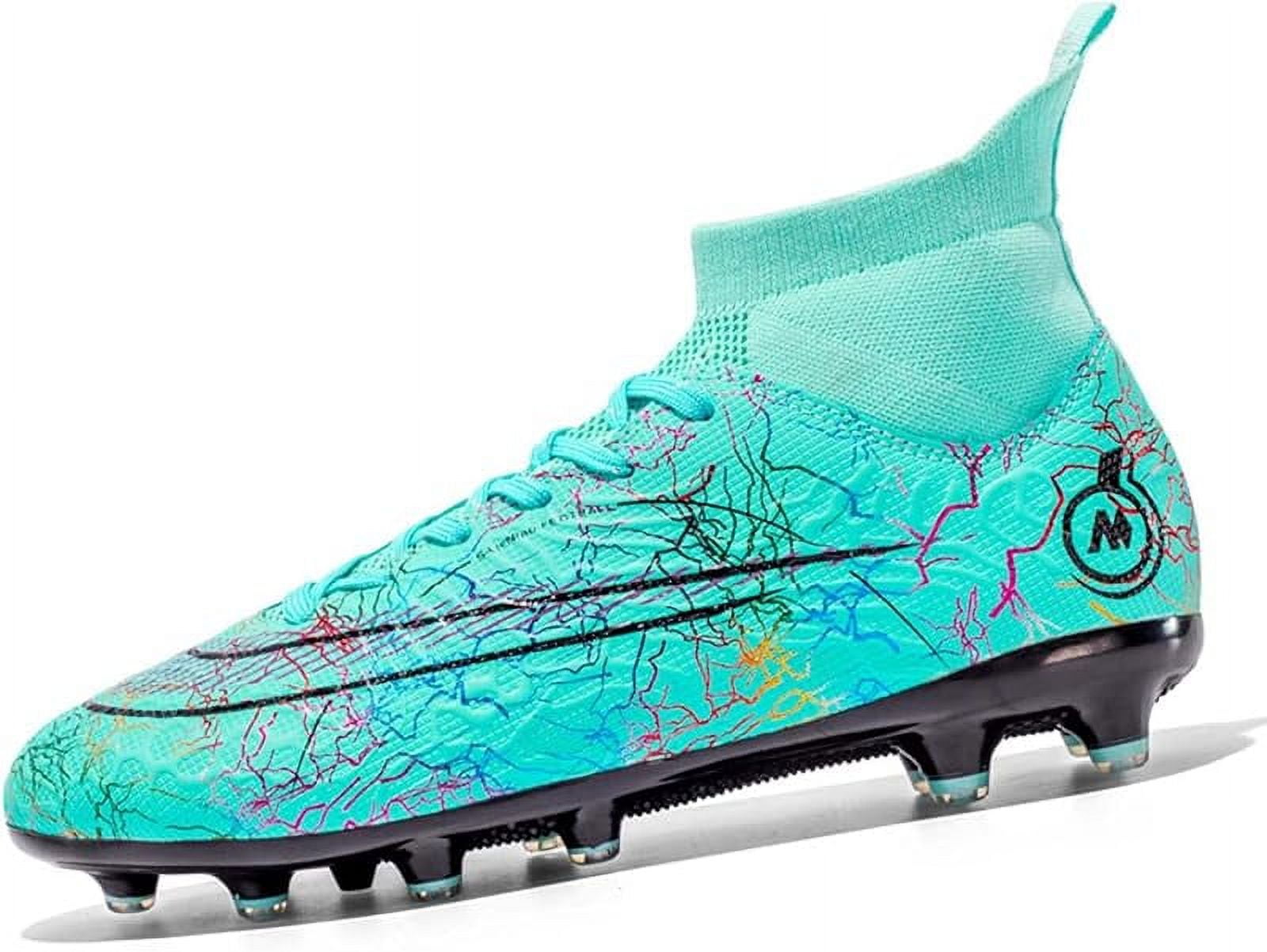 Kids & Mens Athletic Hightop Cleats Soccer Shoes Football Team Turf