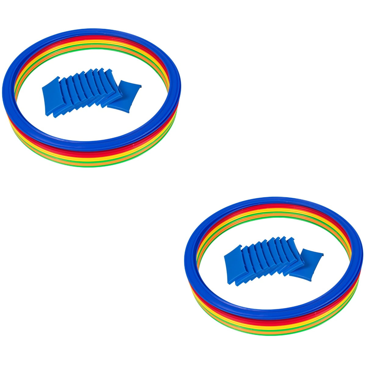 Kids and Agility Training Games Ring Toss Kit Hopscotch Circles Sports