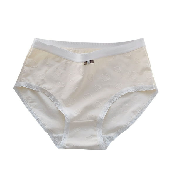 Kids and Baby Clothing Cotton Girls' Breathable Mid Waist Student Full Cotton Crotch Pants Toddler Panties Teen Girl Soft Panties Khaki XL