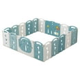 thumbnail image 1 of Kids and Toddlers' Playpen,Kids Activity Center Safety Play Yard for Indoor&Outdoor,Plastic,Portable,74"x74", 1 of 7