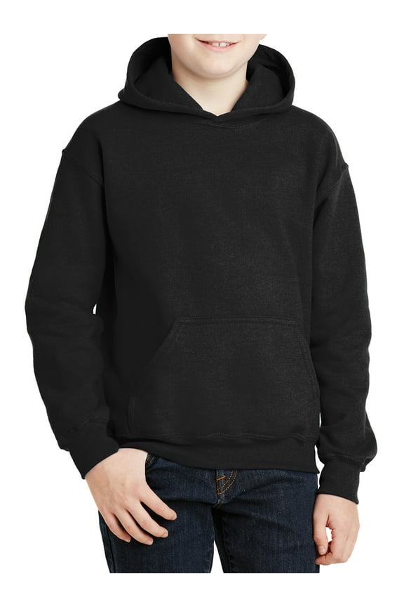 Kids and Youth Hoodie Gildan Long Sleeve Age 6 to 20 Years Old - S M L XL - Unisex Pullover Hooded Sweater for Boys Girls