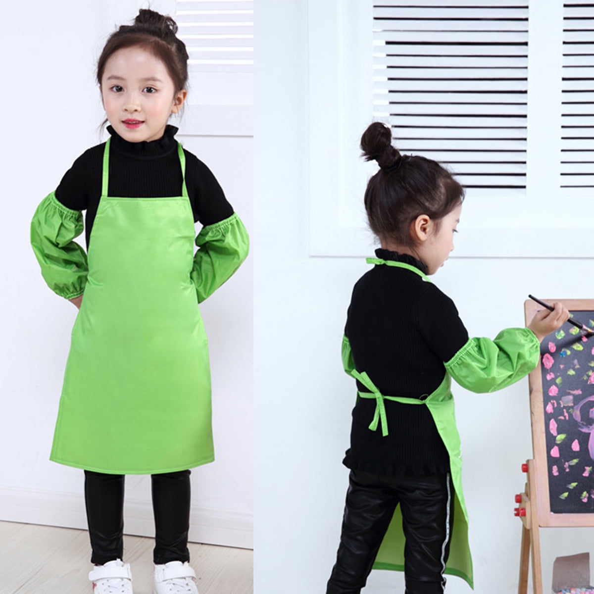 Kids apron 24pcs Children's Artists Aprons Nonwoven Fabric Disposable