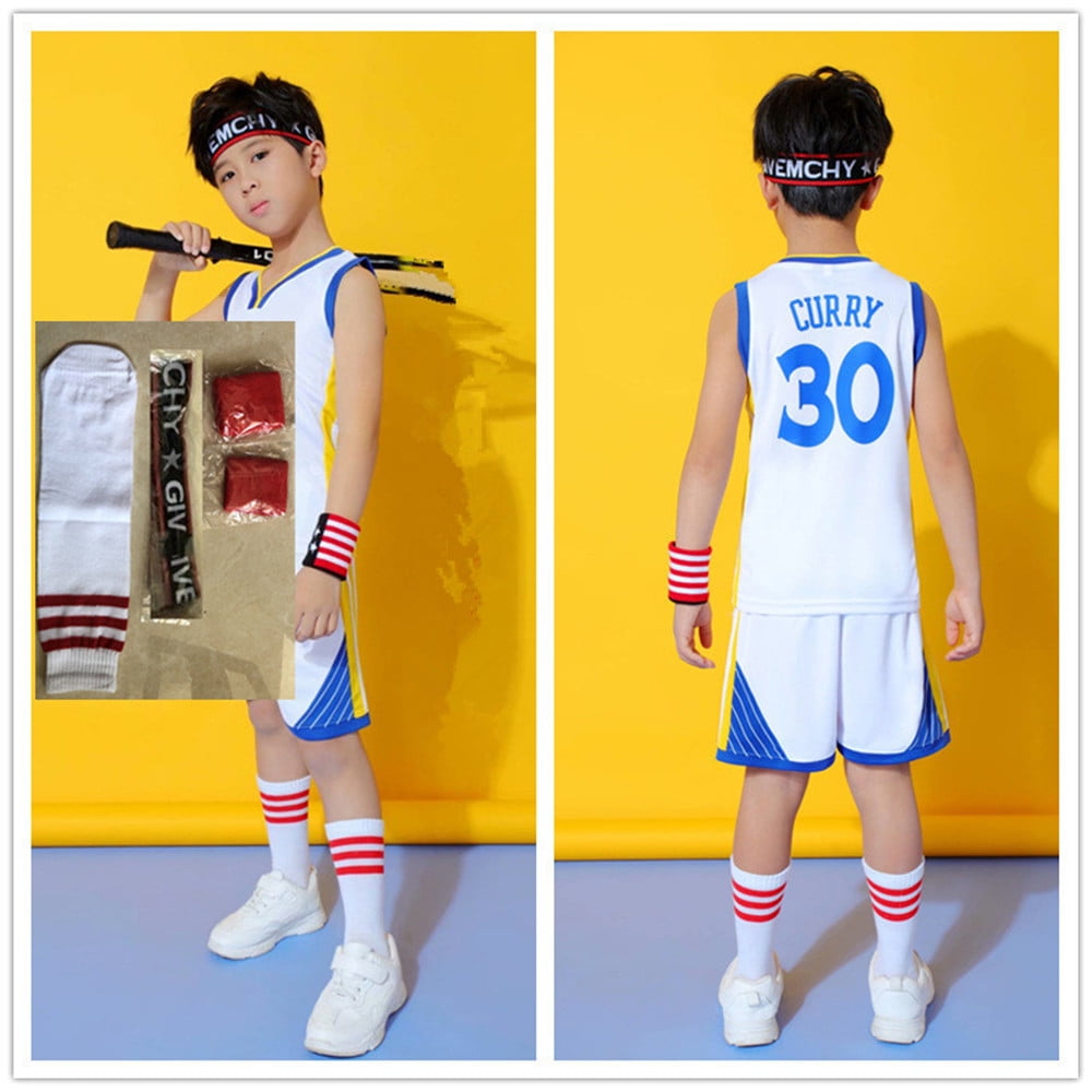 Kids Basketball Kit, 2-Piece Kids Basketball Jersey Vests, Basketball Outfit Boy Shirt, Training Basketball Kit For Boys, Sleeveless Basket Ball Top And Short Set For 4-14 Years Old Boys Kid Gifts, 77