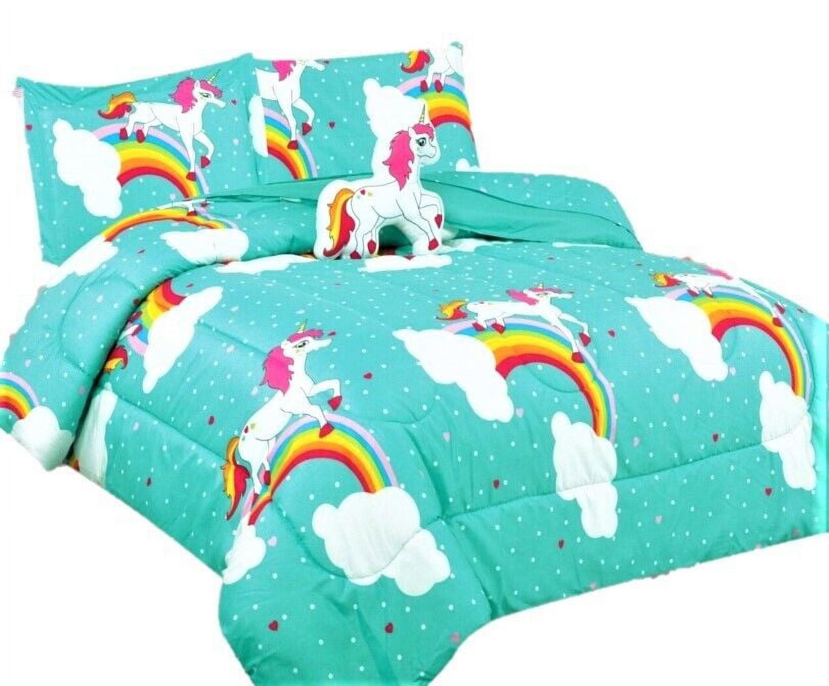 Kids bedding TWIN size comforter with matching sheet set and pillow