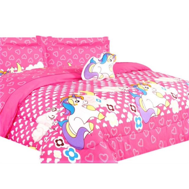 Kids bedding TWIN size comforter with matching sheet set and pillow