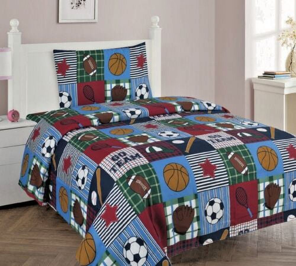 Kids bedding sheet set TWIN size printed design super soft for boys girls multicolor easy wash