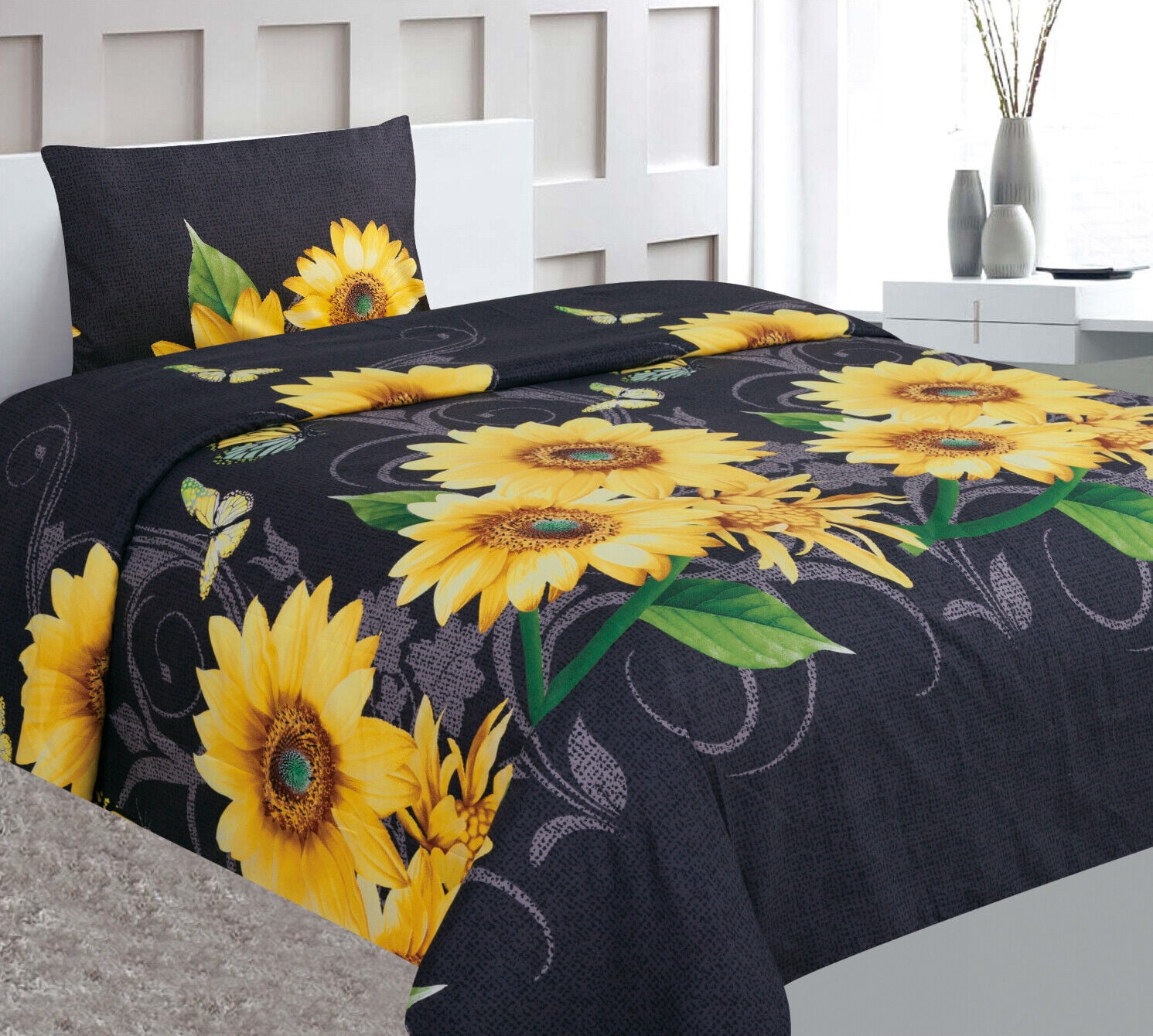 Kid's Bedding Sheet Set-Sunflower