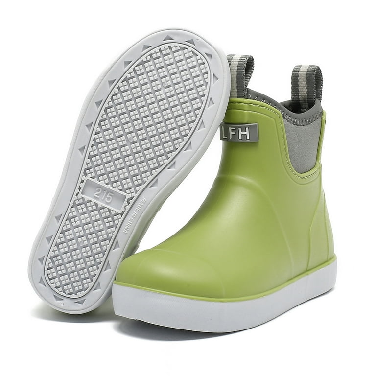 Lcamaw Kids Rain Boots Waterproof Rubber Boots Boys Girls Non-Slip