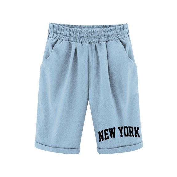 Kids girls Shorts Elastic Waist Shorts Casual Solid Color Shorts Comfy Lightweight Shorts With Pockets Relaxed Fit Dailywear 11-12 Years