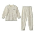 thumbnail image 1 of Kids grils pajamas 2pcs Set winter girls warm pajamas toddler long sleeve pajamas Solid color cotton toddler pajamas kids pjs size 3-4 Years Cute&nbsp;Boy Girl&nbsp;Clothing, 1 of 5