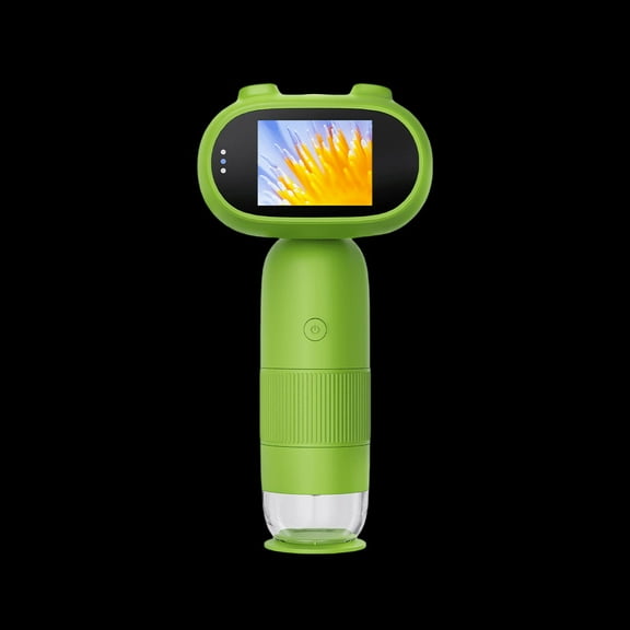 Kids microscope 1000x portable digital microscope with 2 inch HD IPS screen digital magnifying microscope with 8 LEDs
