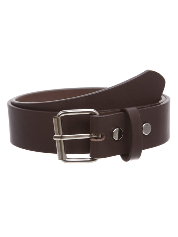 Kids or Extra Small Size Snap On Plain Leather Belt