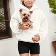 thumbnail image 1 of Kids's Carry Pounch Hoodies for Small Dogs and Cats Boys Girls Plush Pet Carrier Hoodie with Cute Puppy Pocket Casual Winter Pullover Top 11-12 Years, 1 of 7