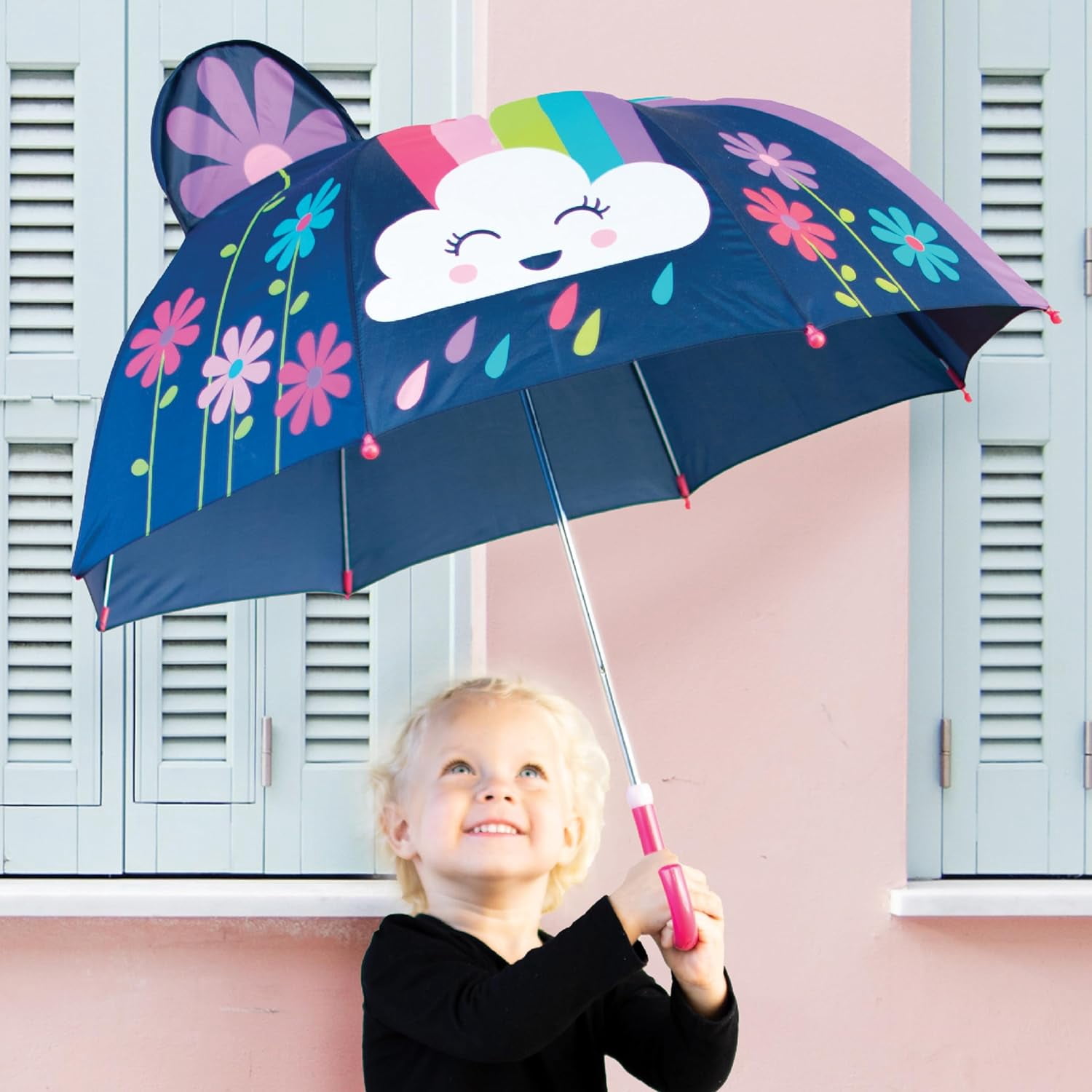 Kids'    with 3D Characters, Pinch  Open Design for Rainy Days