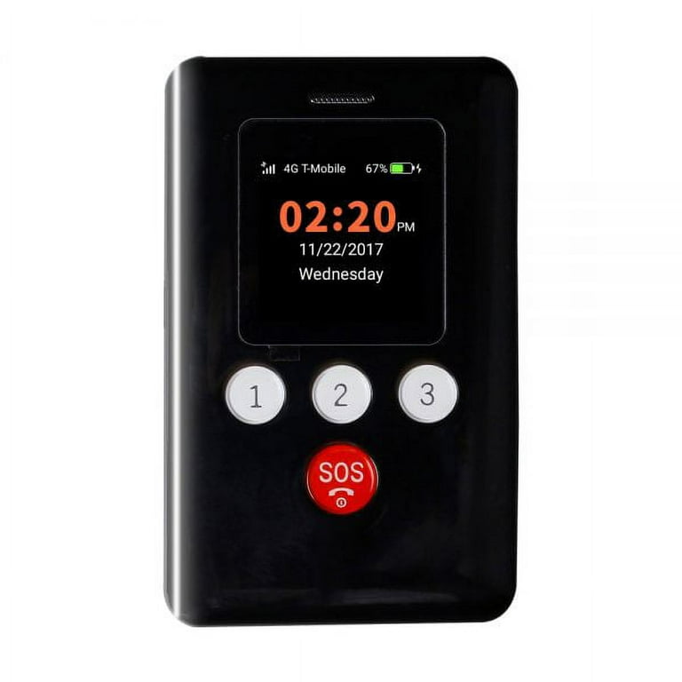 KidsConnect 4G GPS Tracker Cell Phone for Children Elderly Black