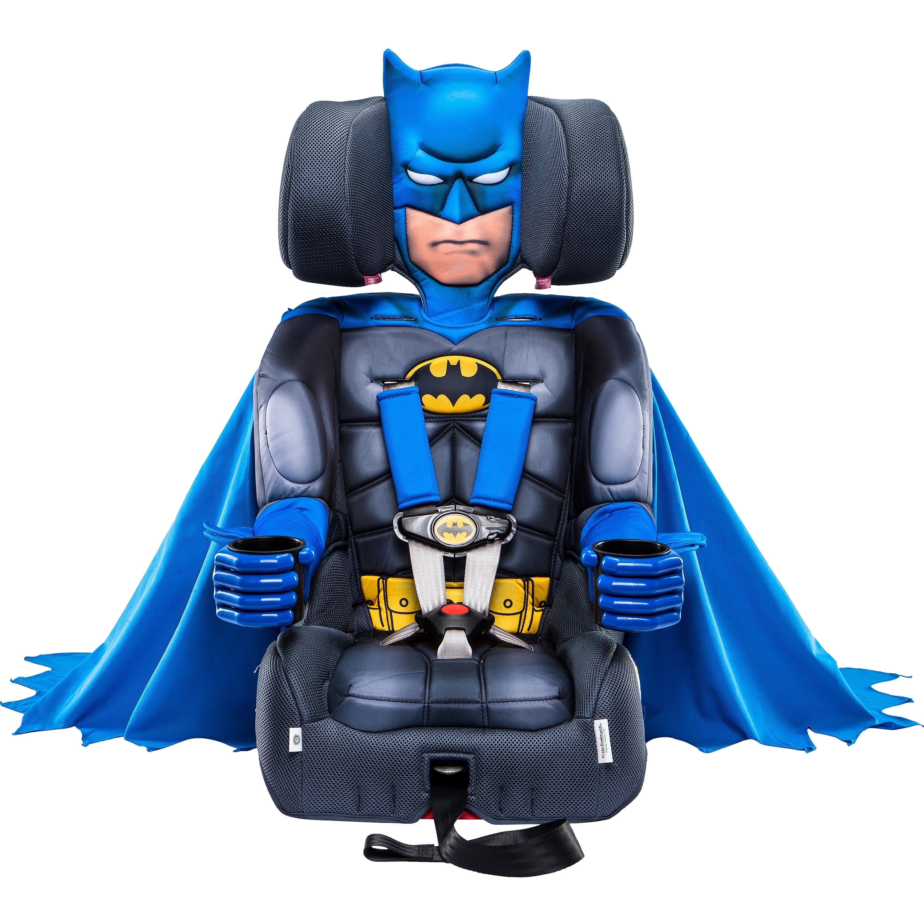 KidsEmbrace Batman Blue 2-in-1 Combination Harness to Booster Car Seat, Forward-Facing Harness, Booster, Multi-Position Headrest, Toddler