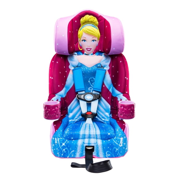 KidsEmbrace Cinderella Pink 2-in-1 Combination Harness to Booster Car, Forward-Facing Harness, Booster, Multi-Position Headrest, Toddler