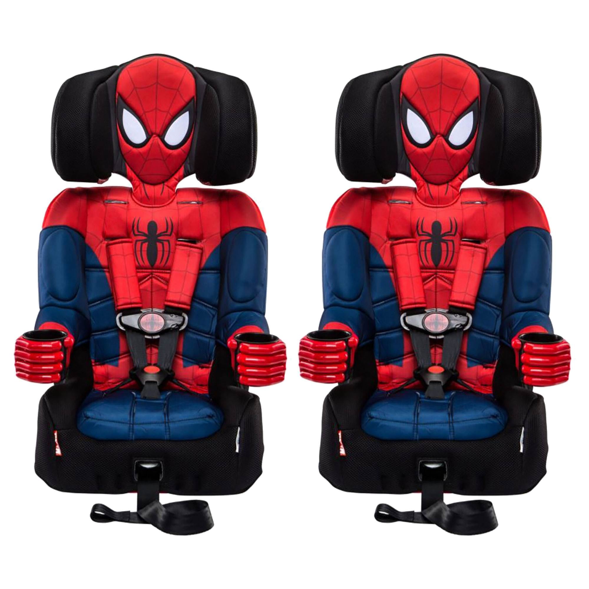 Superhero Spiderman Car Seat With Cup Holder Kids Spiderman