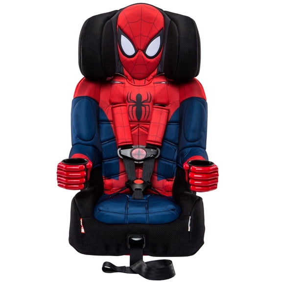 KidsEmbrace Spider-Man 2-in-1 Combination Harness to Booster Car Seat, Forward-Facing Harness, Booster, Multi-Position Headrest, Toddler