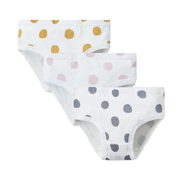 KidsGirls Underwear Kids ClothesCute Print Briefs ShortsGirls Underwear 4T Pants Underwear Trunks 3Pcs Size 6 Underwear for Little Girls (2)