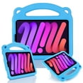 thumbnail image 1 of KidsProof Case for iPad Mini 6 2021, Allytech Lightweight Case with Pencil Holder Shock Proof Handle Friendly Convertible Stand Panda Pattern Case for iPad Mini 8.3" 6th Gen 2021, Blue, 1 of 7