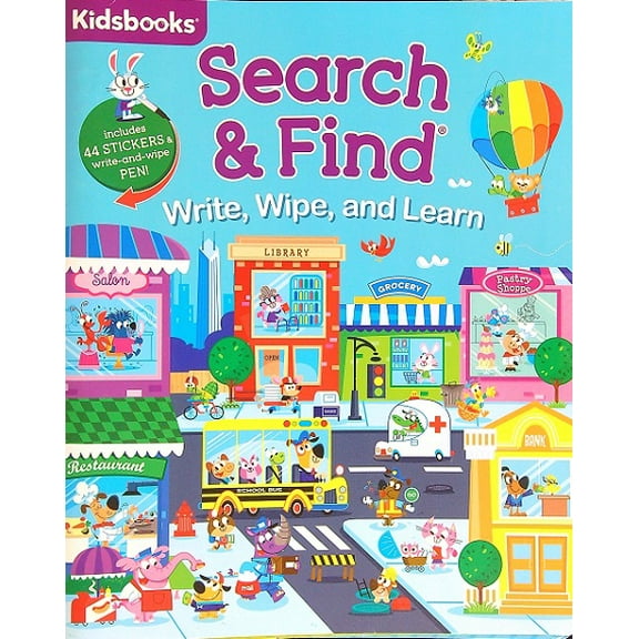 Kidsbooks: Search & Find: Write, Wipe, & Learn, Book 1 (Walmart Exclusive) (Paperback)