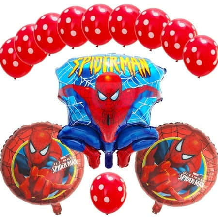BCD-PRO Spider-Man Balloons Birthday 13 Count