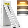 thumbnail image 1 of Kidsjoy LED Motion Sensor Cabinet Light, 2Pack 7.9" Under Counter Closet Lighting, Wireless Magnetic USB Rechargeable Kitchen Night Lights For Wardrobe Closets Cabinet Cupboard Stairs Corridor Shelf, 1 of 8