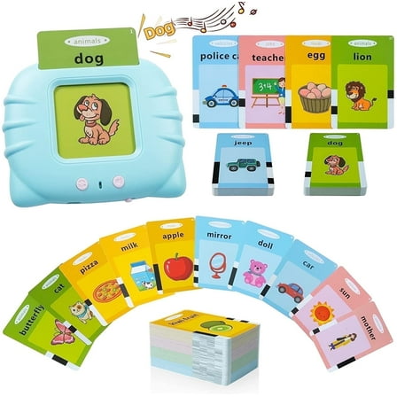 Kidsjoy Talking Flash Cards Learning Toys for Boys Girls, Educational Toys ,Speech Therapy Toys, Autism Toys Birthday Gifts for Boys Girls