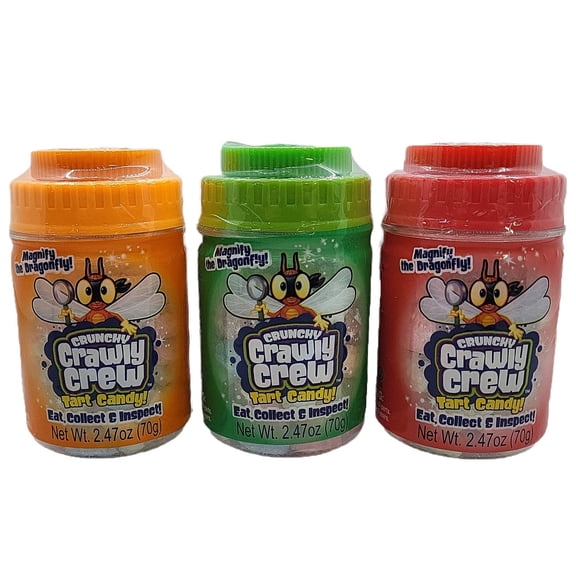 Kidsmania Crunchy Crawly Crew Tart Candy (3 Pack)