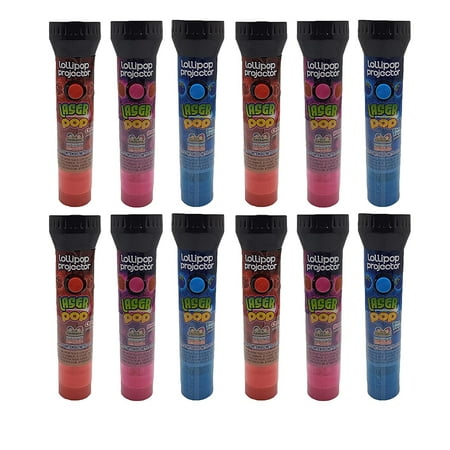 Kidsmania Laser Pop Lollipop Projector Candy (12 Pack)