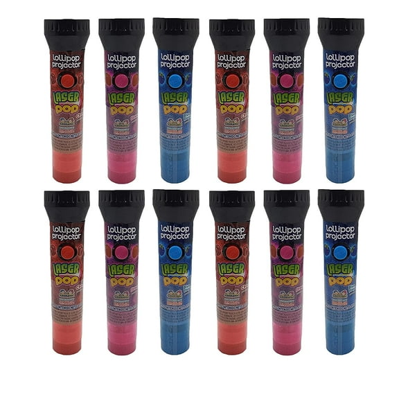 Kidsmania Laser Pop Lollipop Projector Candy (12 Pack)