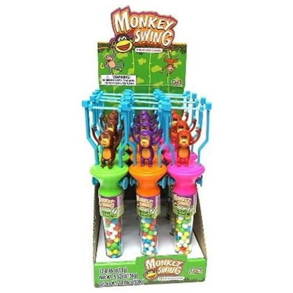 Kidsmania Monkey Swing Candy Filled Toy .46 Oz. Case Of 12